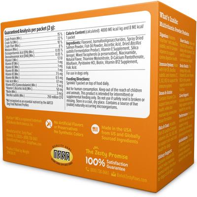 Multivitamin Powder Salmon Flavored Digestion, Mobility & Immune Supplement for Dogs, 30 count