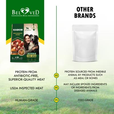 All Natural Pet Dried Snacks Human Grade Rawhide & Grain-Free Kabobs Chicken & Duck Dental Dog Treats, 10.6-oz bag