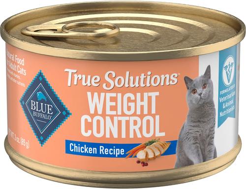 True Solutions Natural Weight Control Chicken Adult Wet Cat Food, 3-oz can, case of 4
