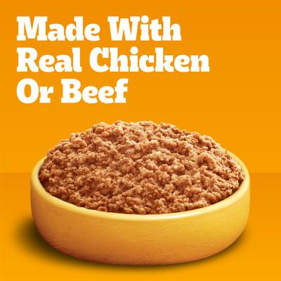 Chopped Ground Dinner with Chicken & Beef Adult Canned Wet Dog Food Variety Pack, 13.2-oz can, bundle of 48