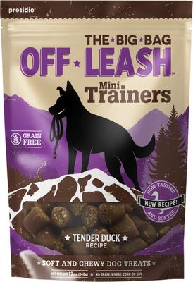 Mini Trainers Tender Duck Soft & Chewy Dog Treats, 12-oz pouch