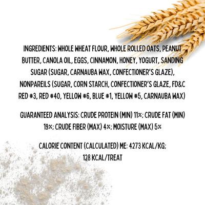 Pawlar Express Peanut Butter & Honey Assorted Crunchy Dog Treats, 18 count