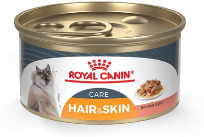 Feline Care Nutrition Hair & Skin Care Thin Slices in Gravy Canned Cat Food, 3-oz, case of 24