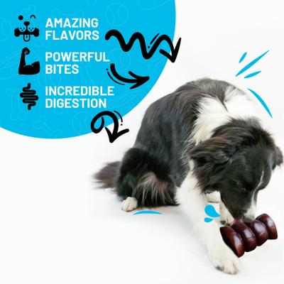 5-6" Beef Cheek Roll Beef Flavored Hard Chew Dog Treats, 4 Count