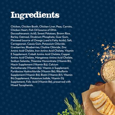 Baby Blue Healthy Growth Formula Natural Chicken & Vegetable Recipe Puppy Wet Food, 12.5-oz cans, case of 12