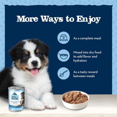 Baby Blue Healthy Growth Formula Natural Chicken & Vegetable Recipe Puppy Wet Food, 12.5-oz cans, case of 12