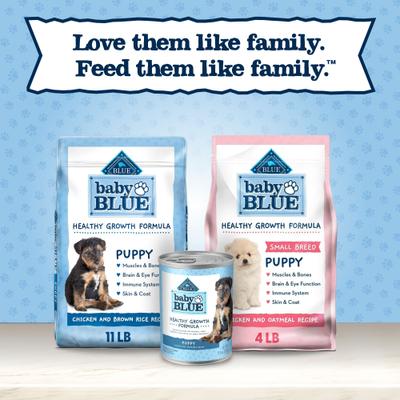 Baby Blue Healthy Growth Formula Natural Chicken & Vegetable Recipe Puppy Wet Food, 12.5-oz cans, case of 12