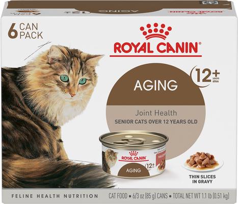 Aging 12+ Thin Slices in Gravy Wet Cat Food, 3-oz, case of 6