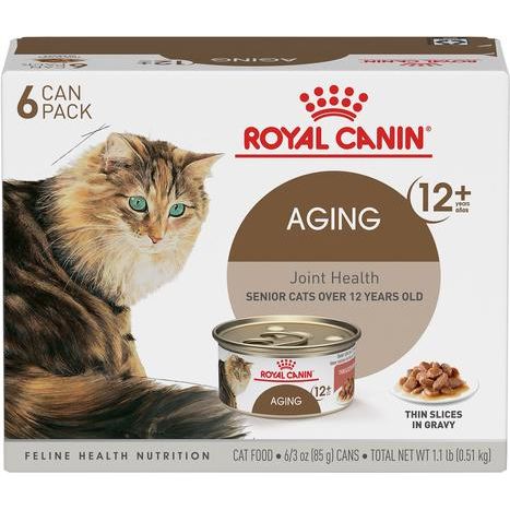 Alimento húmedo para gatos Aging 12+ Thin Slices in Gravy, 3 oz, caja de 6