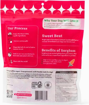 Love Puffs Sweet Beat Crunchy Dog Treats, 4-oz bag
