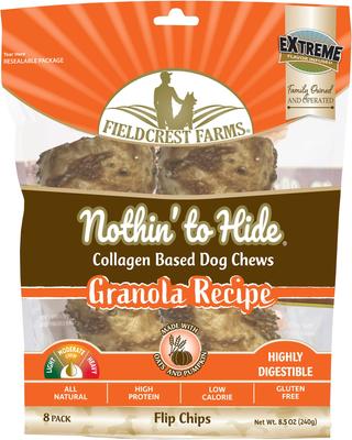 Nothin' To Hide Flip Chips Bully Flavor Dog Chews, 8 count