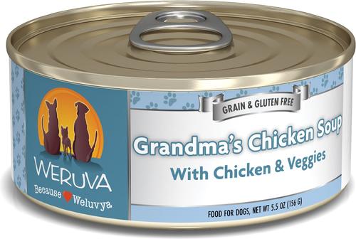 Grandma's Chicken Soup with Chicken & Veggies Grain-Free Canned Dog Food, 5.5-oz, case of 24