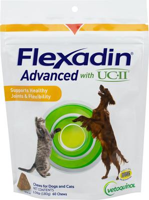 Flexadin Advanced with UCII Collagen Soft Chews Joint Supplement for Dogs & Cats, 30 count