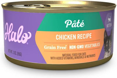 Chicken Recipe with Real Whole Chicken Grain-Free Kitten Wet Food, 3-oz can, case of 12
