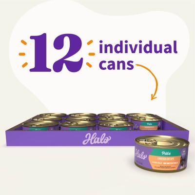 Chicken Recipe with Real Whole Chicken Grain-Free Kitten Wet Food, 3-oz can, case of 12