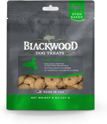 Duck & Apple Oven Baked Dog Treats, 8-oz bag
