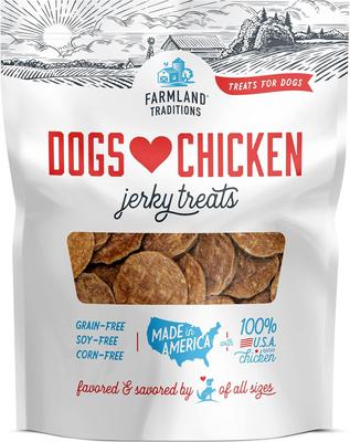USA Dogs Love Chicken Grain-Free Jerky Patties Dog Treats, 32-oz bag