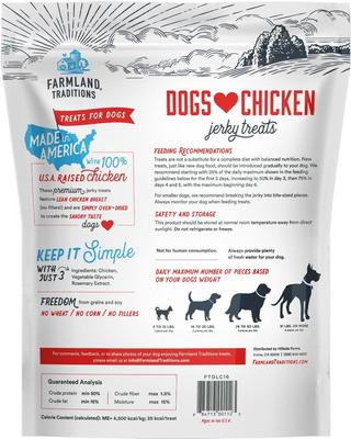 USA Dogs Love Chicken Grain-Free Jerky Patties Dog Treats, 32-oz bag