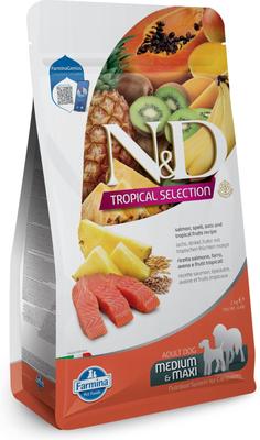 N&D Tropical Selection Salmon Adult Medium & Maxi Dry Dog Food, 4.4-lb bag
