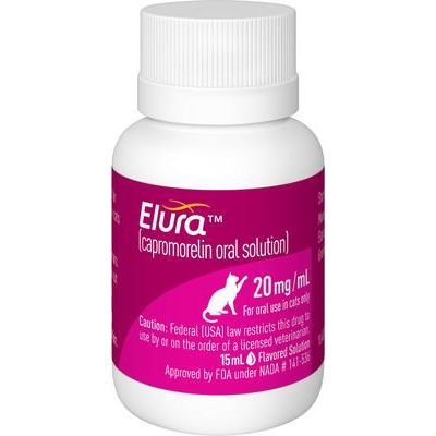 (solución oral de capromorelina) para gatos, 20 mg/ml, 15 mL