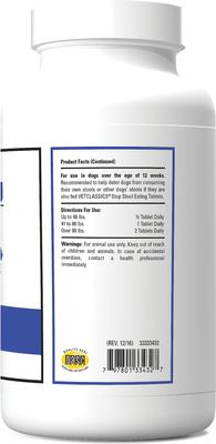 Stop Stool Eating Deterrent Chewable Tablets Dog Supplement, 60 count