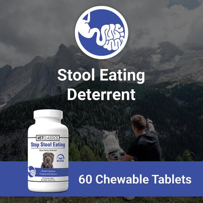 Stop Stool Eating Deterrent Chewable Tablets Dog Supplement, 60 count