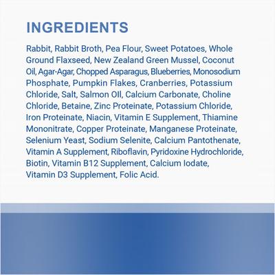 Alimento enlatado para perros Rabbit Loaf sin cereales, 12.5 oz, caja de 12