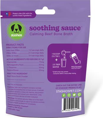 Soothing Sauce Beef Flavor Calming Powder Supplement for Dogs & Cats, 3-oz bag