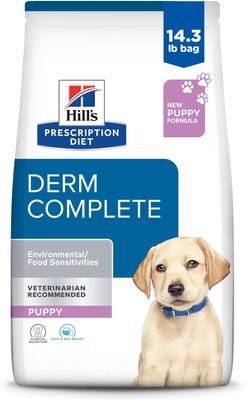 Derm Complete Puppy Environmental/Food Sensitivities Rice & Egg Recipe Dry Dog Food, 14.3-lb bag