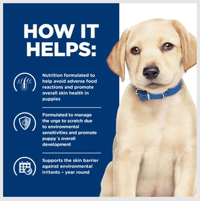 Derm Complete Puppy Environmental/Food Sensitivities Rice & Egg Recipe Dry Dog Food, 14.3-lb bag