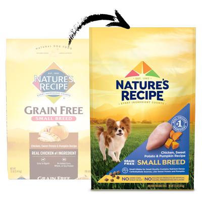 Small Breed Grain-Free Chicken, Sweet Potato & Pumpkin Recipe Dry Dog Food, 12-lb bag