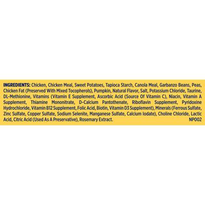 Small Breed Grain-Free Chicken, Sweet Potato & Pumpkin Recipe Dry Dog Food, 12-lb bag