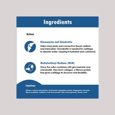 II Chewable Tablet Joint Supplement for Dogs & Cats, 120 count