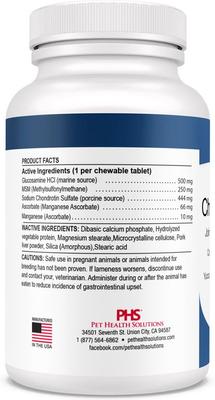 II Chewable Tablet Joint Supplement for Dogs & Cats, 120 count