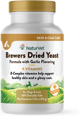Brewers Dried Yeast Skin & Coat Supplement Tablets for Dogs & Cats, 100 count