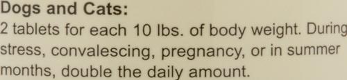 Brewers Dried Yeast Skin & Coat Supplement Tablets for Dogs & Cats, 100 count