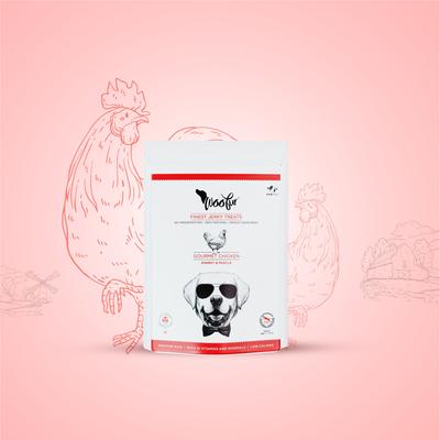 Woofur Gourmet Chicken Air-Dried All Natural Grain-Free Jerky Dog Training Treat, 1.76-oz bag