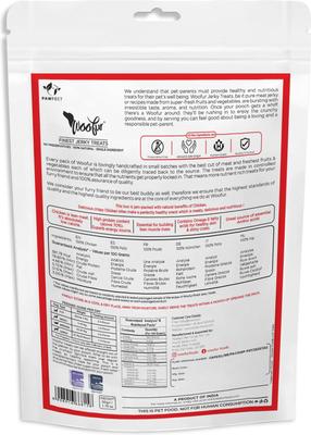 Woofur Gourmet Chicken Air-Dried All Natural Grain-Free Jerky Dog Training Treat, 1.76-oz bag