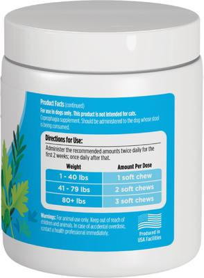 Stop Eating Poop + Breath Aid Soft Chews Grain-Free Supplements for Dogs, 60 count