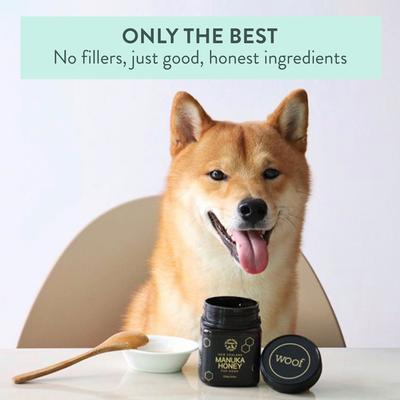 Woof Manuka Honey Dog Treat, 8.8-oz bag