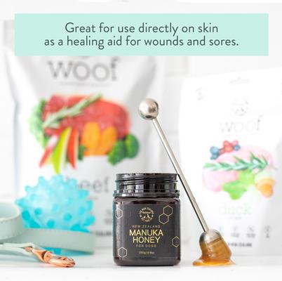 Woof Manuka Honey Dog Treat, 8.8-oz bag