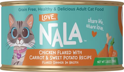 Flaked Chicken with Pumpkin Recipe in Broth Adult Grain-Free Wet Cat Food, 2.8-oz can, case of 12