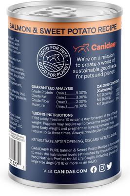 Bundle: CANIDAE PURE Limited Ingredient Salmon & Sweet Potato Dry Food + Salmon & Sweet Potato Canned Dog Food