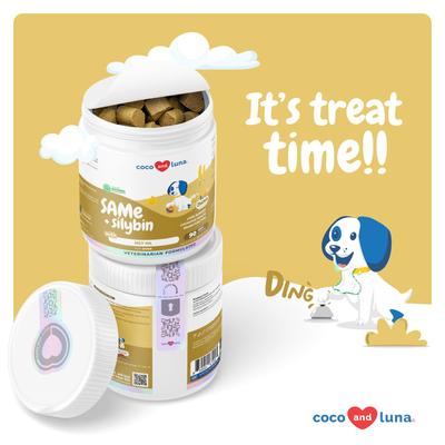 Coco and Luna SAMe & Silybin Soft Chew Liver Supplement for Dogs, 90 count