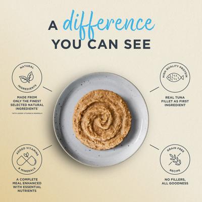 Entree Tuna Fillet with Mackerel Pate Recipe Grain-Free Canned Wet Cat Food, 2.47-oz can, case of 24