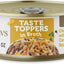 Taste Toppers - Alimento húmedo natural para perros con pechuga de pollo, salmón y verduras en caldo, bolsa de 5.5 oz, caja de 12