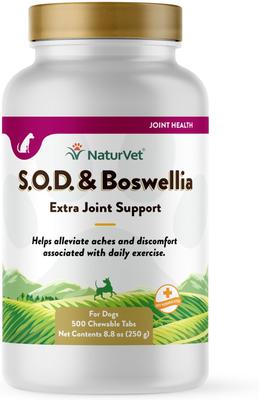 S.O.D. Boswelia Chewable Tablets Joint Supplement for Dogs, 150 count