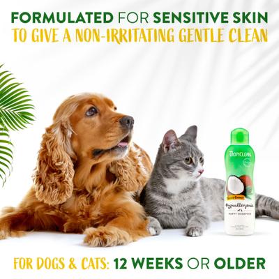 Hypo-Allergenic Gentle Coconut Puppy & Kitten Shampoo, 1-gal bottle, bundle of 2
