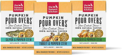 Pumpkin POUR OVERS Variety Pack Wet Dog Food Toppers, 5.5-oz, 3 pack