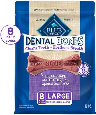 Dental Bones Large Breed Dog Dental Treats, 24 count